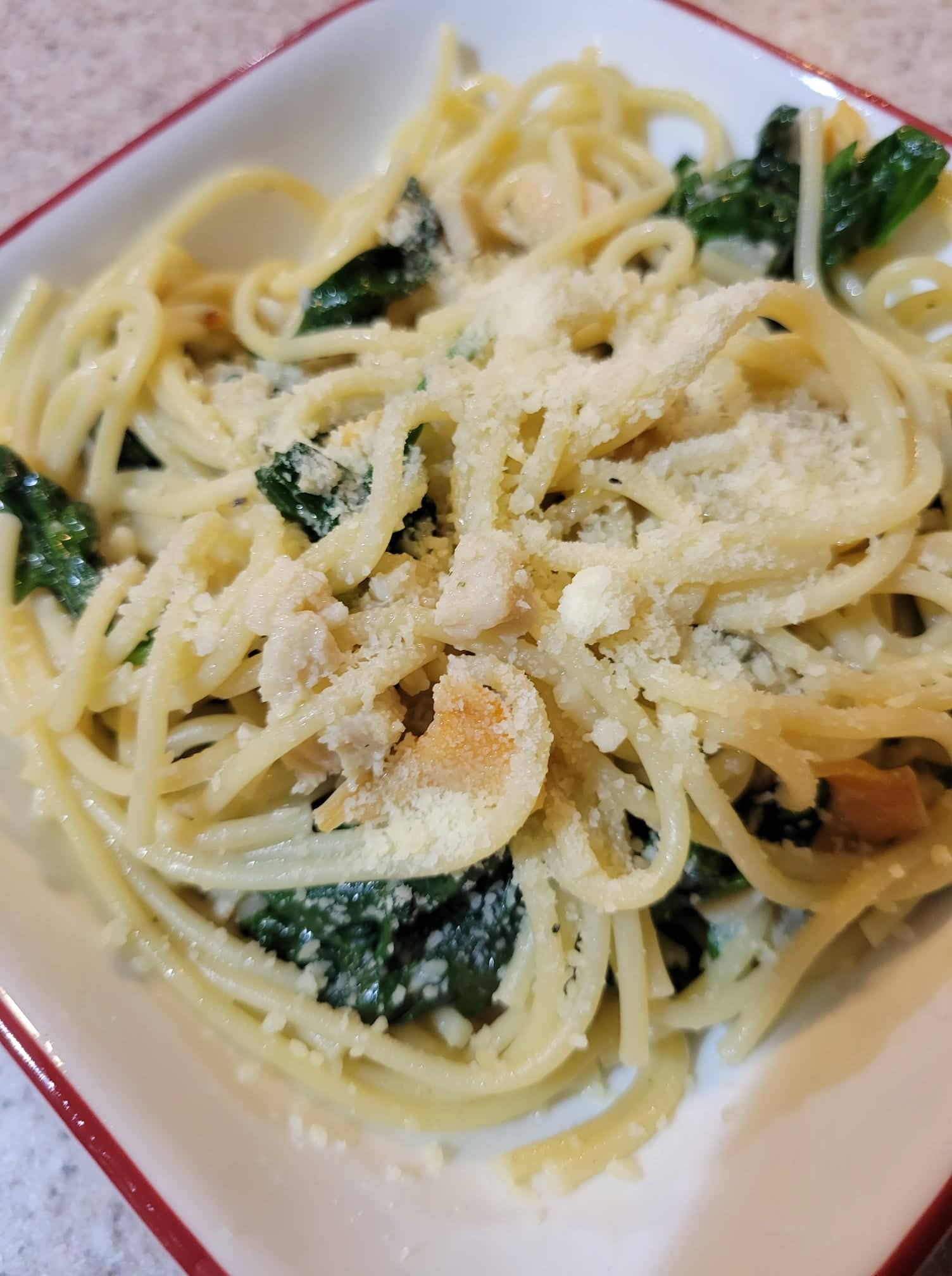 Florentine Linguini and Clam Sauce